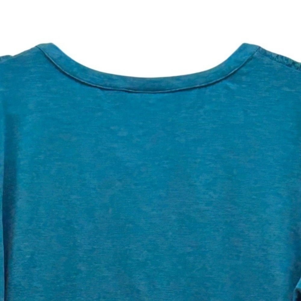 Belle by Kim‎ Gravel Tunic Top Teal 1X - Picture 4 of 13